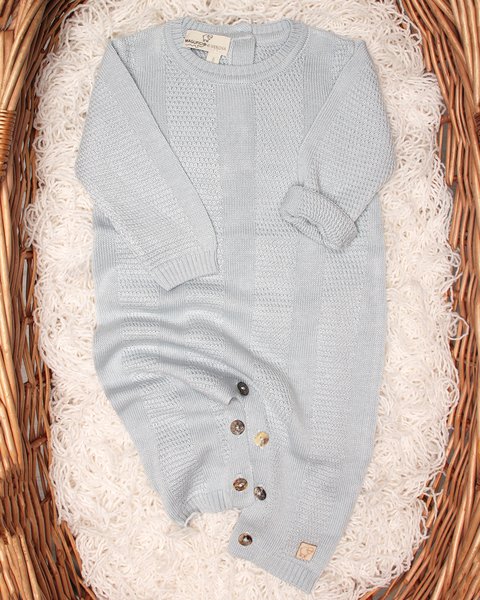 Tutina in maglia di bamboo e cotone naturali - aura