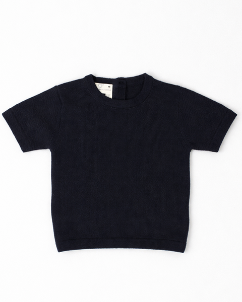 Maglia manica corta  in puro cotone bio neonati - natural basic