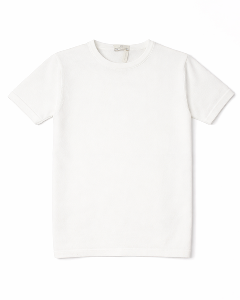 Maglia manica corta basica in puro cotone bio bimbi unisex