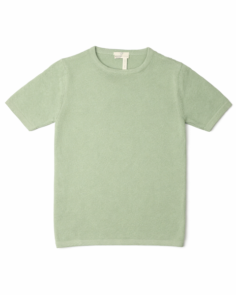 Maglia manica corta basica in puro cotone bio bimbi unisex