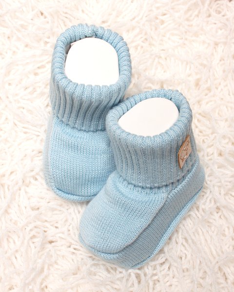 Scarpine neonato in puro cotone bio