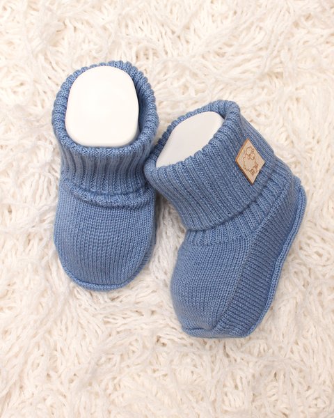 Scarpine neonato in puro cotone bio