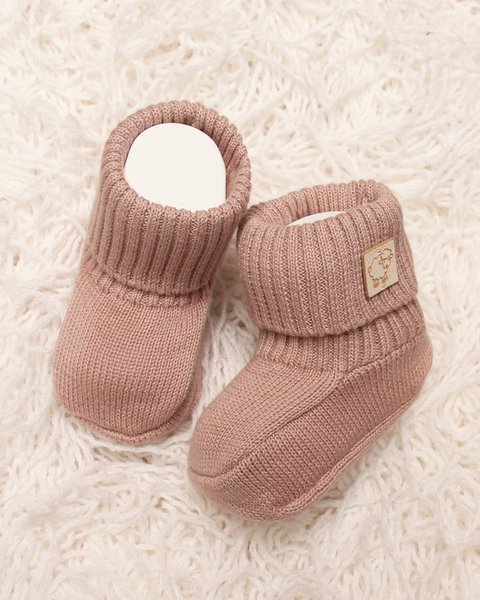 Scarpine neonato in puro cotone bio