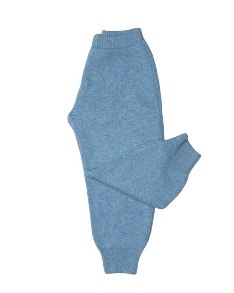 Pantaloni in maglia bimbi in pura lana merinos ultrafine