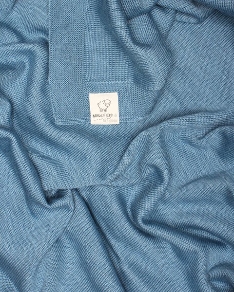 Copertina neonato in pura lana merino misura 70*80cm - essential