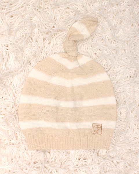 Berretto neonati in maglia in lino e cotone - linum