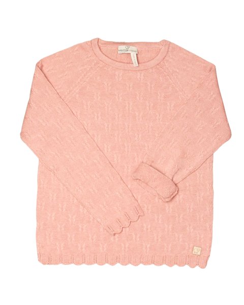 Maglia manica lunga bamboo e cotone bio bimba - aura traforato