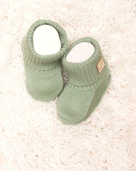 Scarpine neonato in puro cotone bio