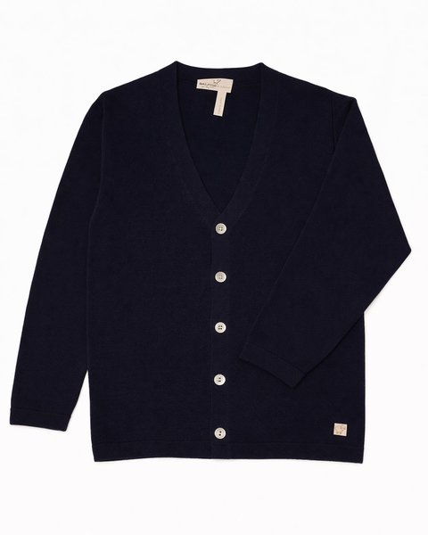 Cardigan scollo v in puro cotone bio bambino