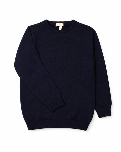 Maglia basica unisex in pura lana merino