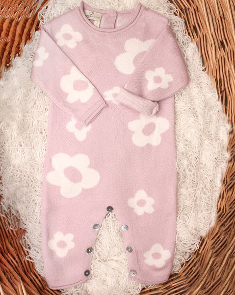 Tutina margherita puro cotone bio neonate