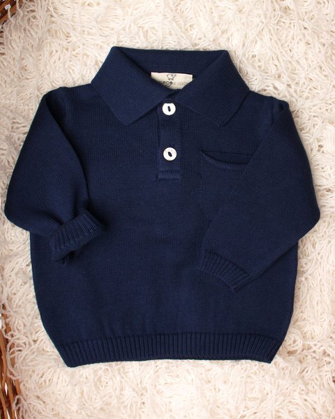 Polo manica lunga cotone bio neonati