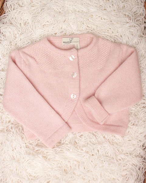 Cashmere blend neonatal bolero