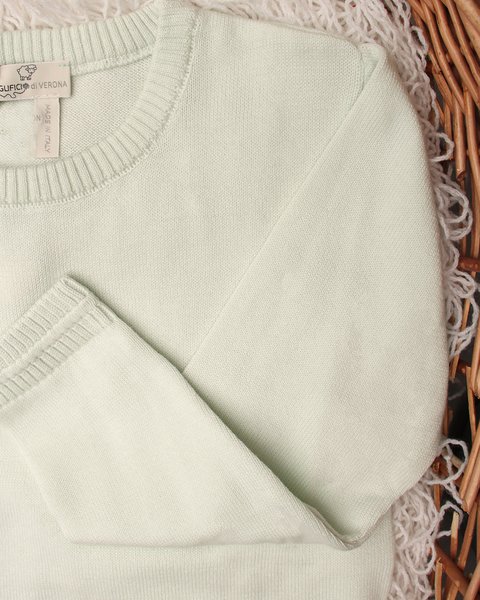 Maglia girocollo basic in puro cotone bio