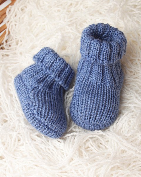 Scarpine nascita pura lana merino