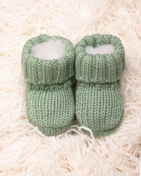 Scarpine nascita pura lana merino