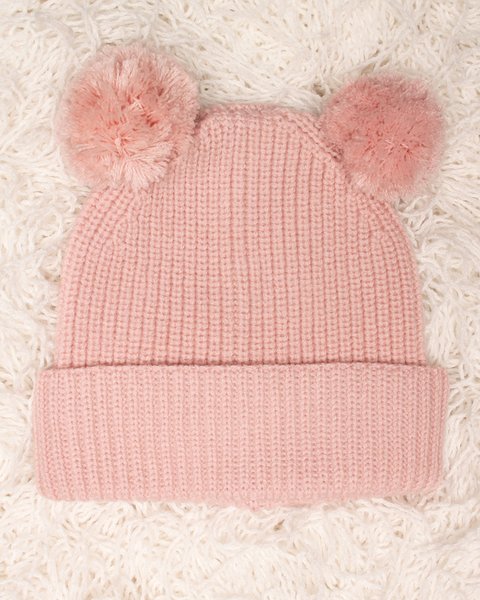 Berretto doppio pon pon pura lana merino