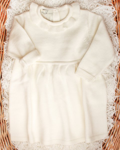 Vestitino neonata pura lana merinos